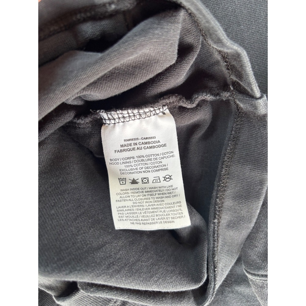 Nike Sportswear Full Zip Hoodie Womens Small Black Cropped Cotton - Picture 3 of 9